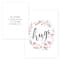 Hortense B. Hewitt Co. Floral Typography Sympathy Cards